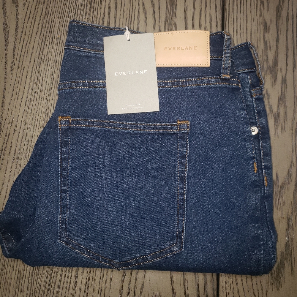 NWT Everlane Mid-rise skinny jean in dark Indigo